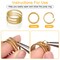 Approx. 1200 pieces Jump Rings for Jewelry Making Supplies and Necklace Repair with Jump Ring Pliers and Open Jump Ring( Silver and Gold)